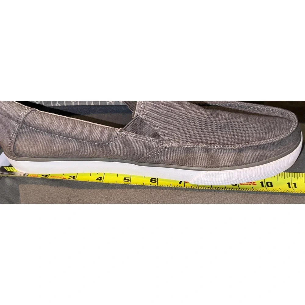 Sanuk Sideline Slip On Comfort Shoes Beachy Surfer Gray Men's 9 EU 42